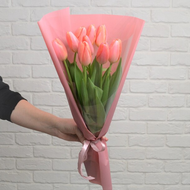 Букет тюльпанов, артикул F1236739 - 2926 рублей, доставка по городу. Flawery - доставка цветов