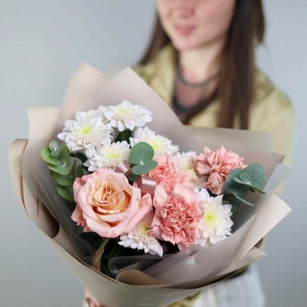 Авторский букет «струна любви», артикул F1242077 - 3795 рублей, доставка по городу. Flawery - доставка цветов