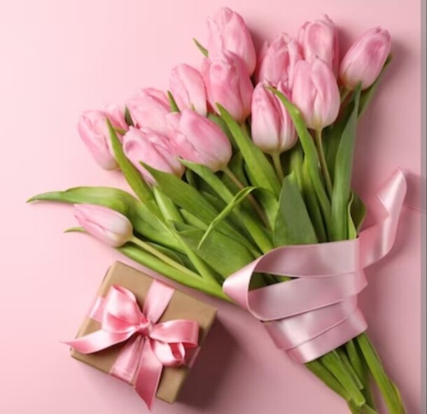 Букет тюльпанов, артикул F1255656 - 4400 рублей, доставка по городу. Flawery - доставка цветов