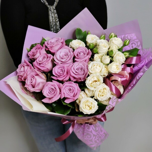 Букет роз, артикул F1256682 - 6820 рублей, доставка по городу. Flawery - доставка цветов