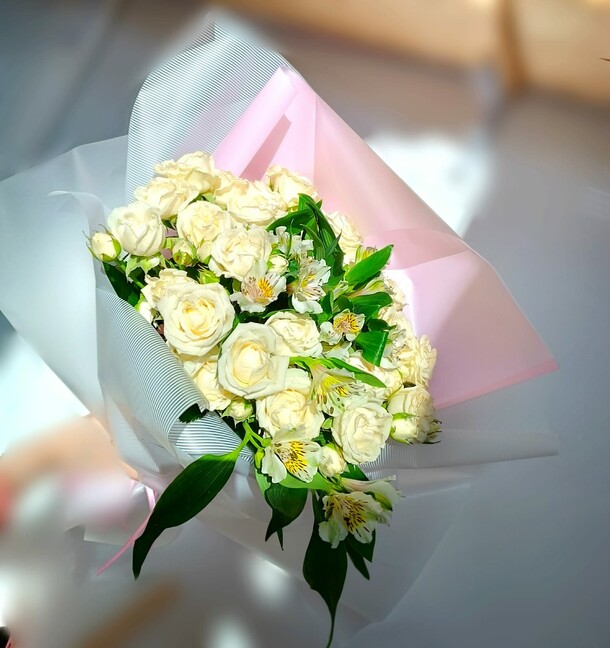 Букет «доброе утро», артикул F1257138 - 6325 рублей, доставка по городу. Flawery - доставка цветов