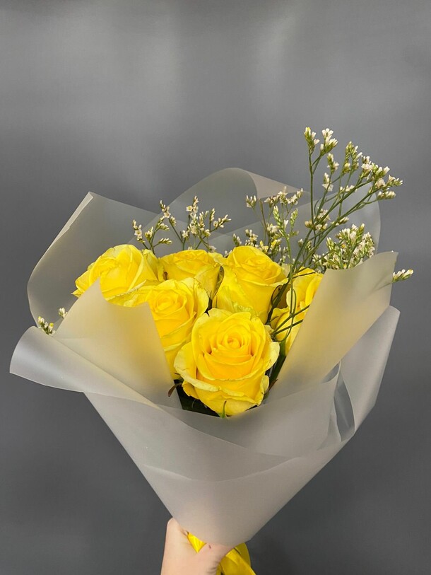 Букет роз «радость», артикул F1265011 - 3685 рублей, доставка по городу. Flawery - доставка цветов