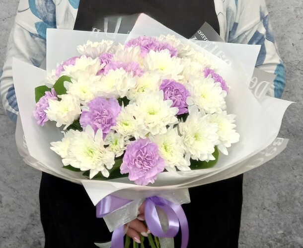 Букет " утренняя роса", артикул F1267834 - 5720 рублей, доставка по городу. Flawery - доставка цветов