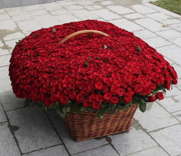 1001 роза, артикул F1268590 - 434500 рублей, доставка по городу. Flawery - доставка цветов