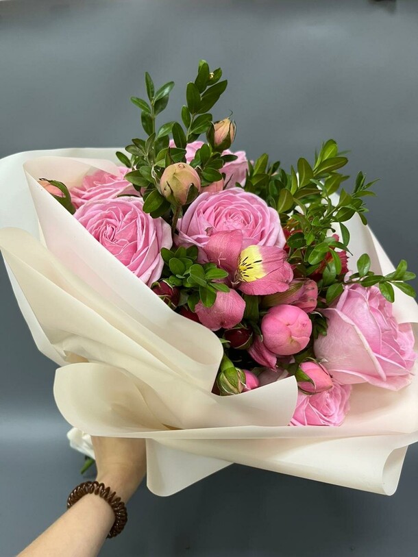 Букет «фламинго «, артикул F1327221 - 7300 рублей, доставка по городу. Flawery - доставка цветов