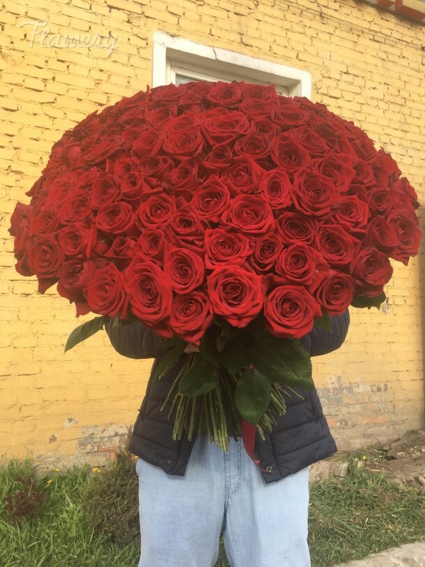 Красные розы, артикул F35799 - 43999 рублей, доставка по городу. Flawery - доставка цветов