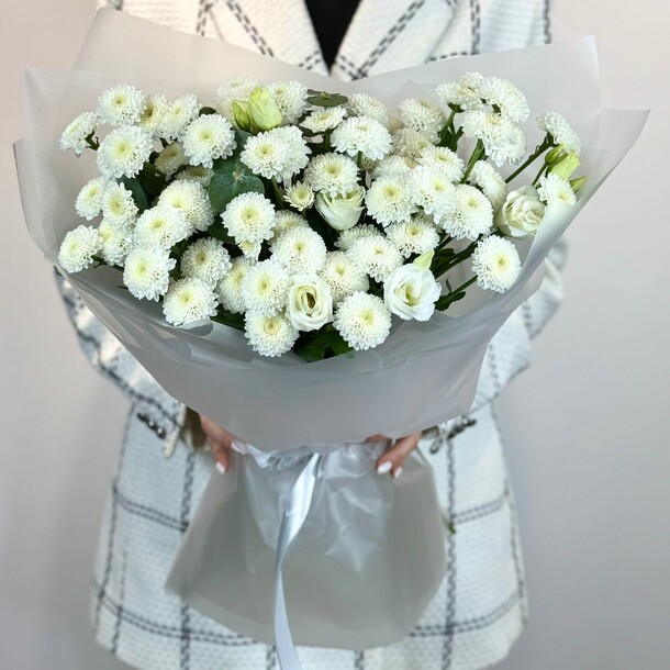 Белое облако, артикул F1285480 - 8349 рублей, доставка по городу. Flawery - доставка цветов