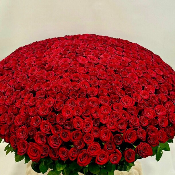 1001 роза в корзине., артикул F1329818 - 608625 рублей, доставка по городу. Flawery - доставка цветов