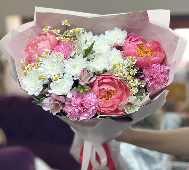 Пионномания, артикул F1410463 - 5990 рублей, доставка по городу. Flawery - доставка цветов