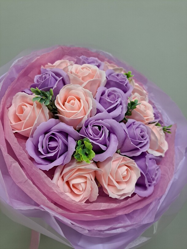 Букет мыльных роз, артикул F1274415 - 2000 рублей, доставка по городу. Flawery - доставка цветов