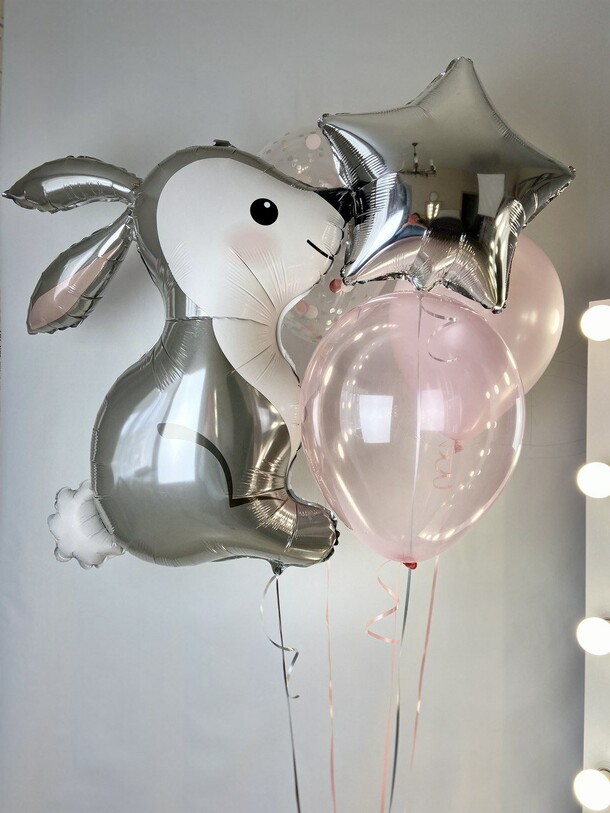 Шары "зайка", артикул F1338739 - 3910 рублей, доставка по городу. Flawery - доставка цветов