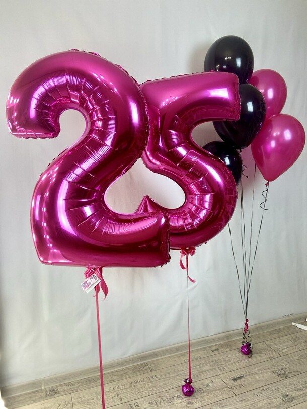 Шары для девушки на день рождения, артикул F1348753 - 6050 рублей, доставка по городу. Flawery - доставка цветов