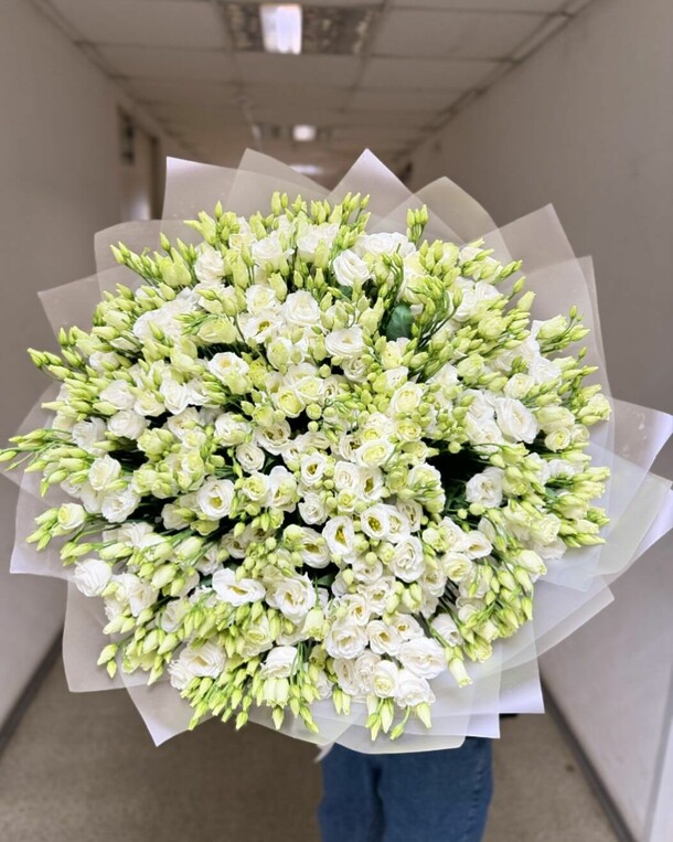 Эустома белая, артикул F1290674 - 45240 рублей, доставка по городу. Flawery - доставка цветов