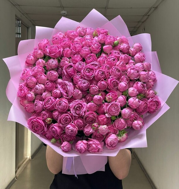 Кустовая роза мисти баблс, артикул F1290679 - 56521 рублей, доставка по городу. Flawery - доставка цветов