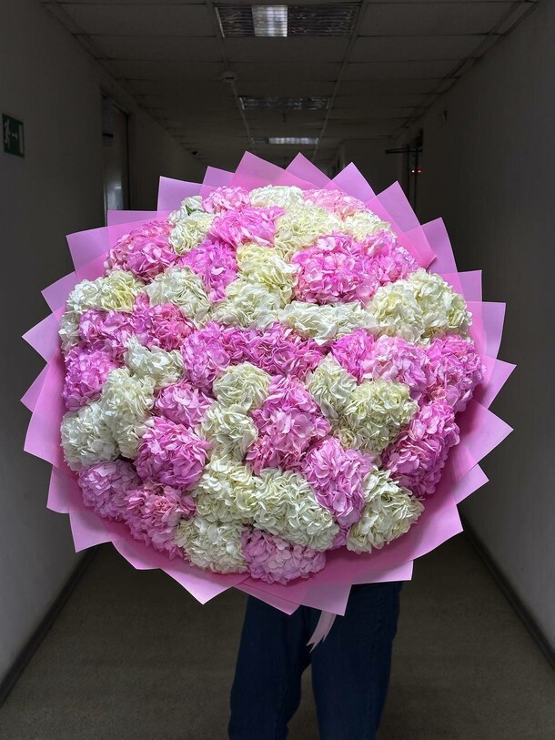 Гортензия микс, артикул F1333239 - 53400 рублей, доставка по городу. Flawery - доставка цветов