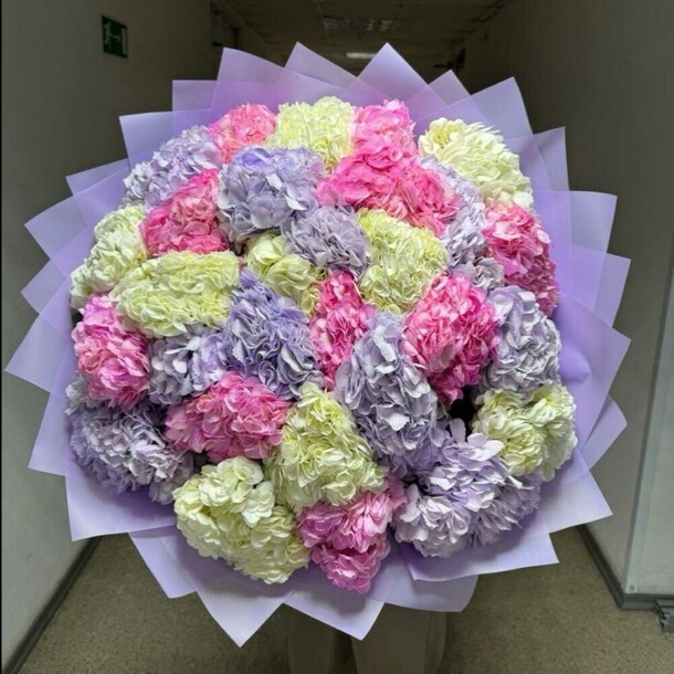 Гортензия микс, артикул F1384795 - 35400 рублей, доставка по городу. Flawery - доставка цветов