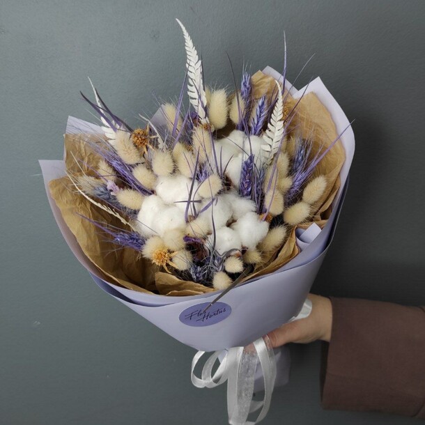 Букет из сухоцветов, артикул F1452341 - 4411 рублей, доставка по городу. Flawery - доставка цветов