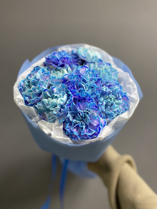 Букет космический со стойкими диантусами, артикул F1244579 - 2350 рублей, доставка по городу. Flawery - доставка цветов