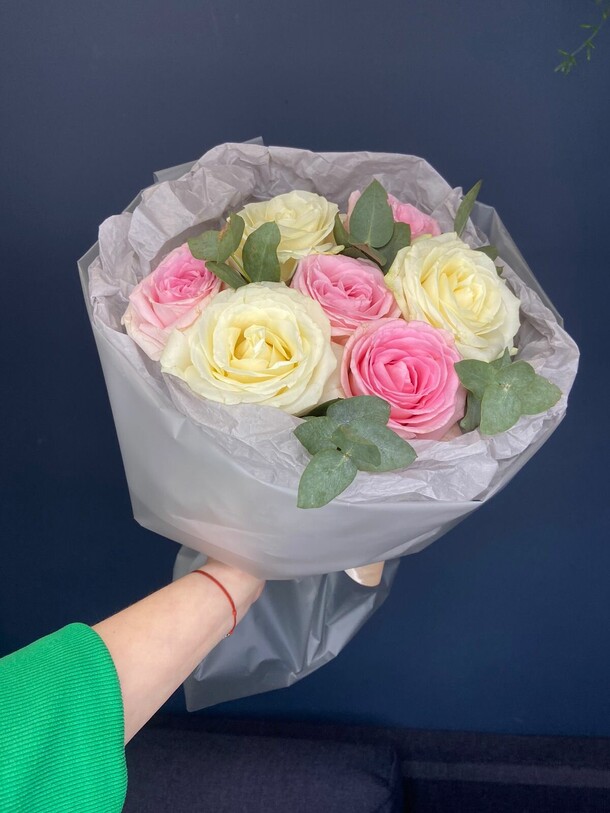 Букет "луна", артикул F1254525 - 4193 рублей, доставка по городу. Flawery - доставка цветов