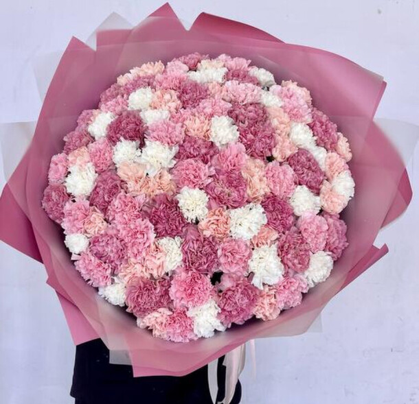 101 диантус микс, артикул F1334953 - 28000 рублей, доставка по городу. Flawery - доставка цветов