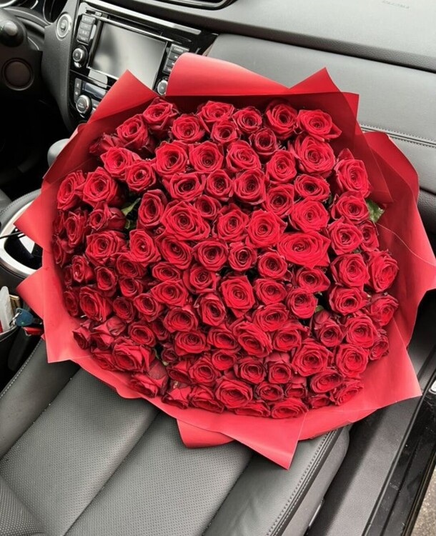 Роза красная, артикул F1150519 - 25288 рублей, доставка по городу. Flawery - доставка цветов