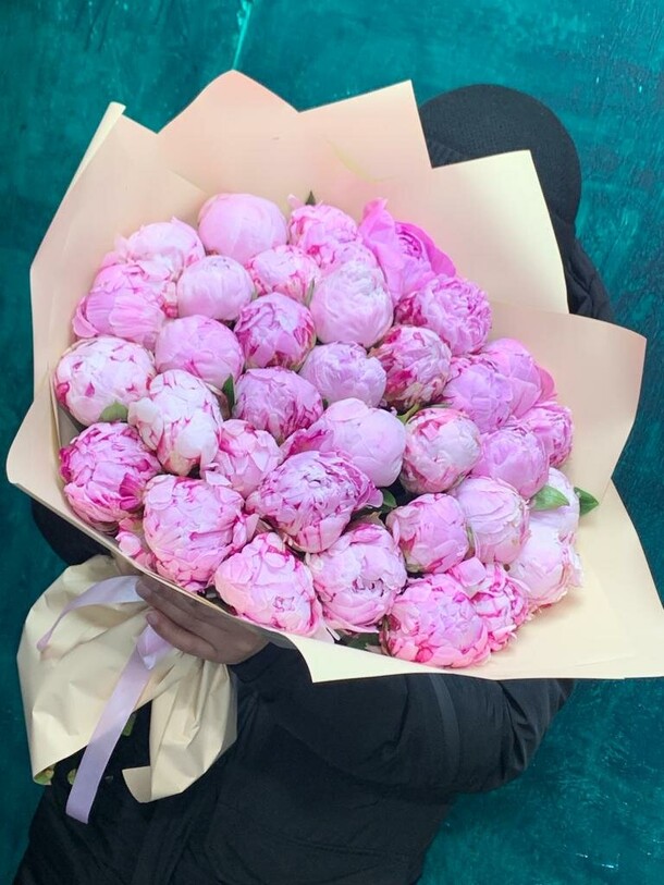 Пионы розовые, артикул F1238534 - 39091 рублей, доставка по городу. Flawery - доставка цветов