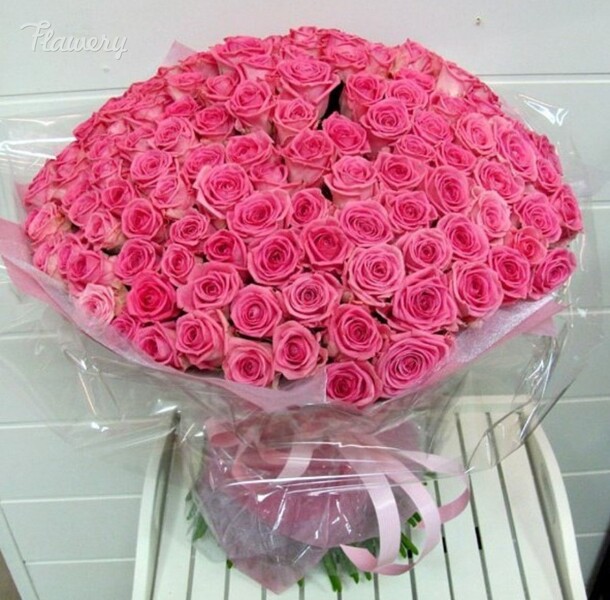 Букет из 101 розы., артикул F25803 - 26619 рублей, доставка по городу. Flawery - доставка цветов
