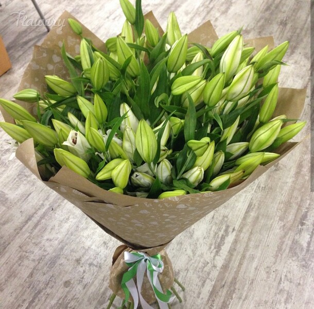 Букет из лилий., артикул F27006 - 19360 рублей, доставка по городу. Flawery - доставка цветов