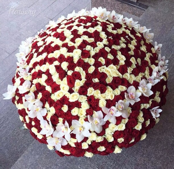 501 роза в корзине, артикул F34808 - 131769 рублей, доставка по городу. Flawery - доставка цветов