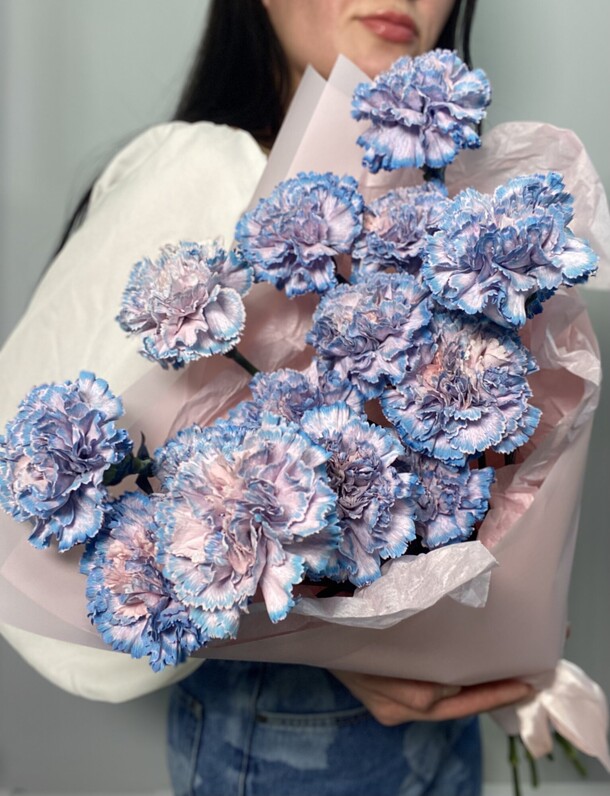 Букет сортовых диантусов, артикул F1265251 - 4550 рублей, доставка по городу. Flawery - доставка цветов