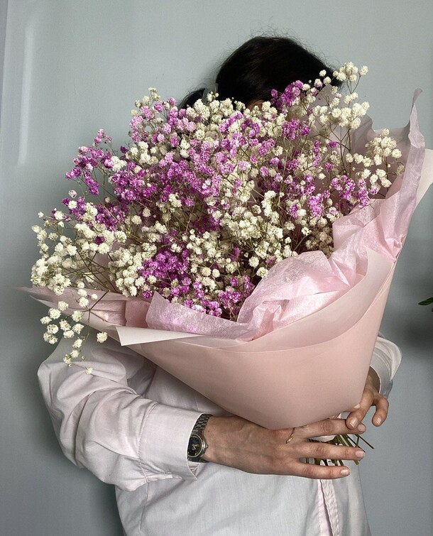 Букет воздушной гипсофилы, артикул F1297253 - 4600 рублей, доставка по городу. Flawery - доставка цветов