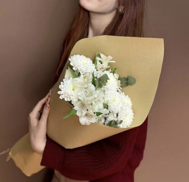 Белое облако, артикул F1451737 - 2100 рублей, доставка по городу. Flawery - доставка цветов