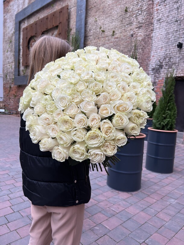 101 роза мондиаль, артикул F1247957 - 54900 рублей, доставка по городу. Flawery - доставка цветов