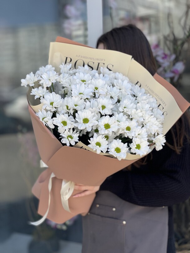 Ромашки, артикул F1410353 - 4100 рублей, доставка по городу. Flawery - доставка цветов