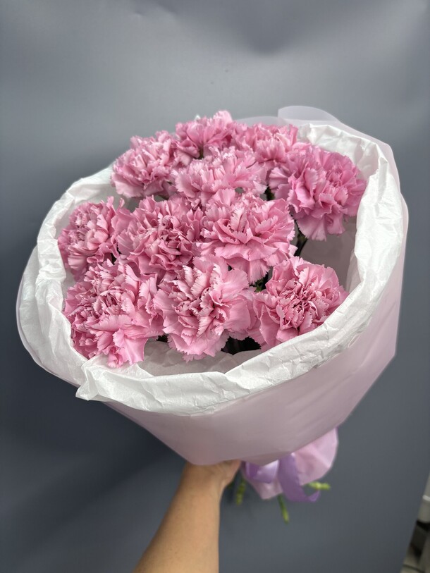 Букет из кружевных диантусов, артикул F1335686 - 3150 рублей, доставка по городу. Flawery - доставка цветов