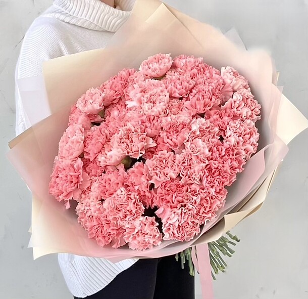 Большой букет воздушного диантуса, артикул F1407821 - 14449 рублей, доставка по городу. Flawery - доставка цветов