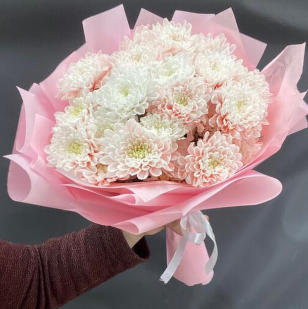 Букет хризантем #4, артикул F1266564 - 3690 рублей, доставка по городу. Flawery - доставка цветов