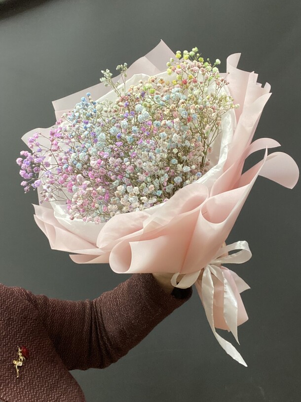 Букет стойкой гипсофилы #32, артикул F1266716 - 2680 рублей, доставка по городу. Flawery - доставка цветов