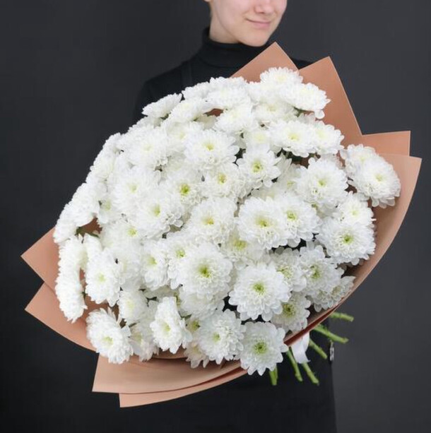 Букет кустовых хризантем #35, артикул F1267043 - 6900 рублей, доставка по городу. Flawery - доставка цветов