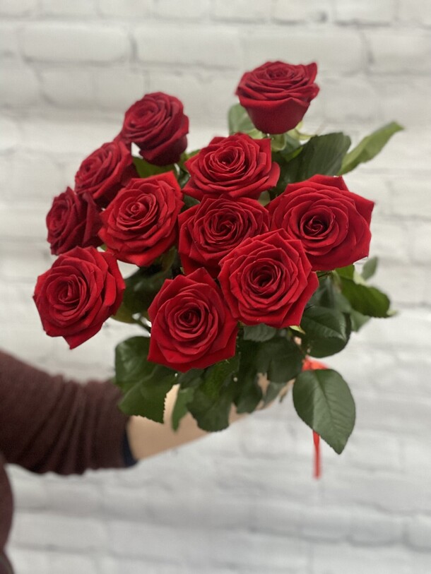 11 роз премиум #40, артикул F1269161 - 5700 рублей, доставка по городу. Flawery - доставка цветов