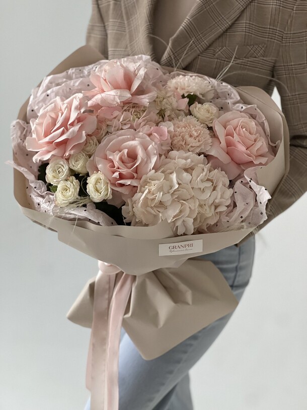 Букет «самой нежной», размер l, артикул F1488561 - 7500 рублей, доставка по городу. Flawery - доставка цветов