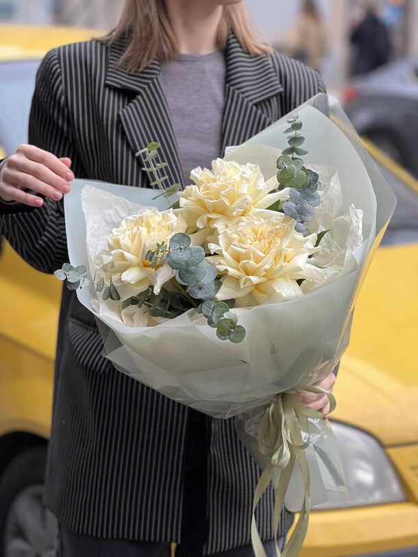 Букет «белый вельвет», артикул F1491922 - 2750 рублей, доставка по городу. Flawery - доставка цветов