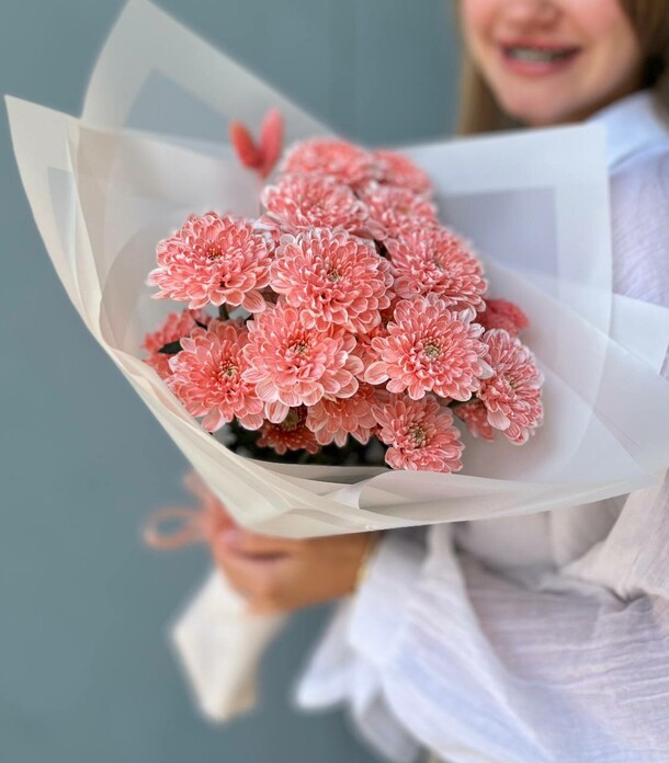 Букет "хризантема", артикул F1446557 - 1336 рублей, доставка по городу. Flawery - доставка цветов