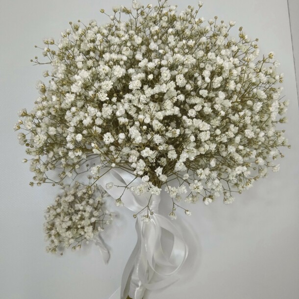 Свадебный букет из гипсофилы, артикул F1146510 - 3450 рублей, доставка по городу. Flawery - доставка цветов
