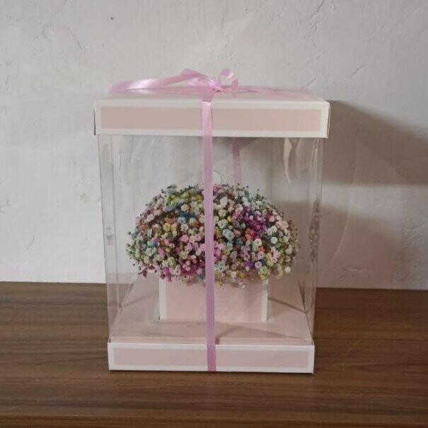 Гипсофила в подарочной коробке нежная, артикул F1171468 - 4050 рублей, доставка по городу. Flawery - доставка цветов