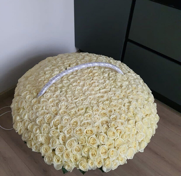 Корзина 501 роза, артикул F1187598 - 334186 рублей, доставка по городу. Flawery - доставка цветов