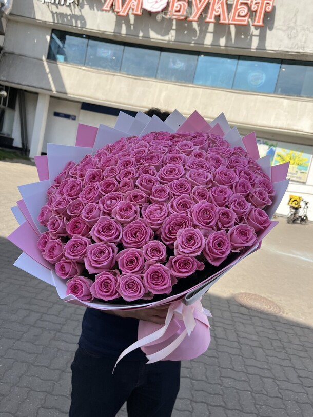 101 роза аква 💓, артикул F1323119 - 37990 рублей, доставка по городу. Flawery - доставка цветов