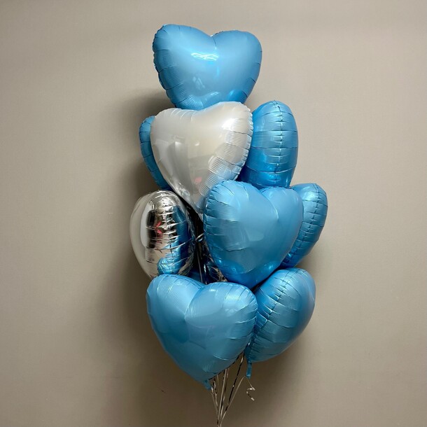 Воздушные шары сердца - 11 шт., артикул F1445586 - 6001 рублей, доставка по городу. Flawery - доставка цветов