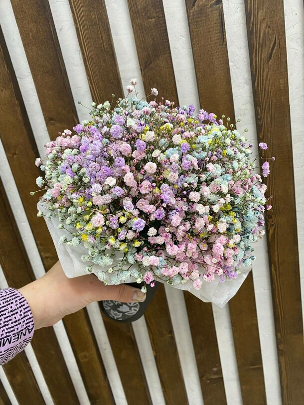 Композиция с гипсофилой, артикул F1271082 - 2750 рублей, доставка по городу. Flawery - доставка цветов