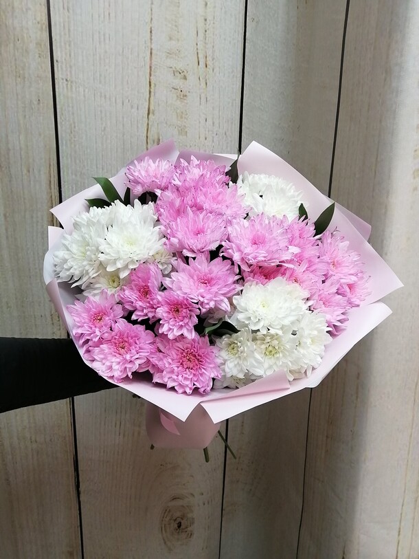 Букет из кустовой хризантемы жемчуг, артикул F87952 - 3870 рублей, доставка по городу. Flawery - доставка цветов